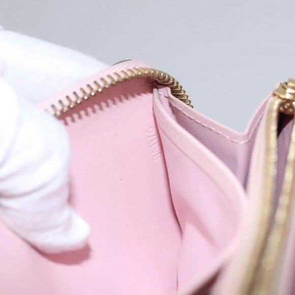 LOUIS VUITTON Monogram Vernis Zippy Wallet Rose Valerine M93522 LV Auth KD229 - Picture 13 of 16